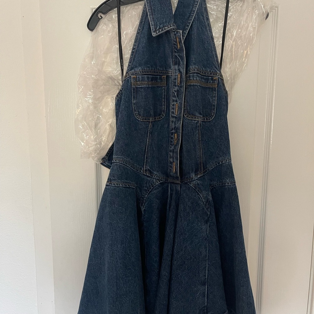 Denim Halter Dress - Picture 5 of 6